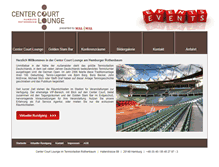 Tablet Screenshot of centercourtlounge.de